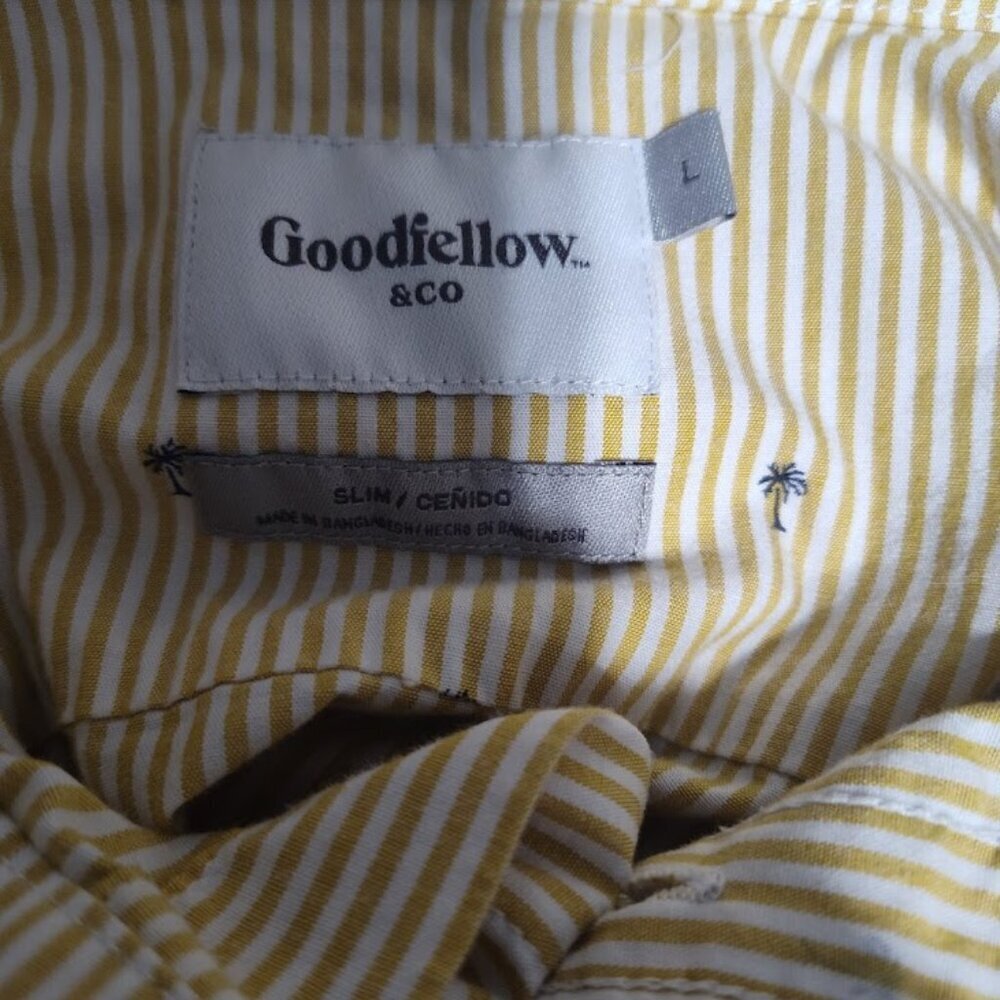 Goodfellow and Company Short Sleeve Men's Buttoned Down Dress Shirt Men's Size L - Picture 6 of 7